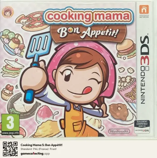 Cooking Mama 5: Bon Appétit! Nintendo 3DS, France box front