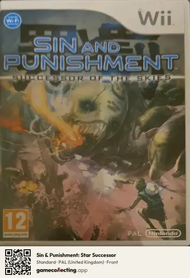 Sin & Punishment: Star Successor Nintendo Wii, United Kingdom box front