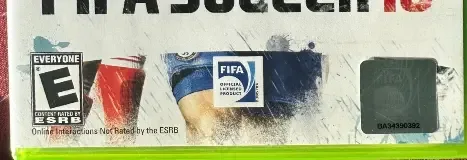 FIFA 10, the ESRB box on its front
