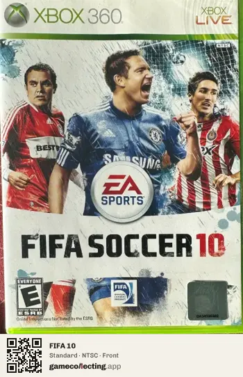 FIFA 10 Xbox 360, NTSC box front