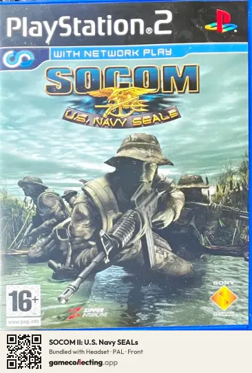 SOCOM II: U.S. Navy SEALs PlayStation 2, PAL box front