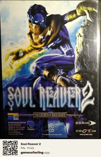 Soul Reaver 2 Computer, PAL box front