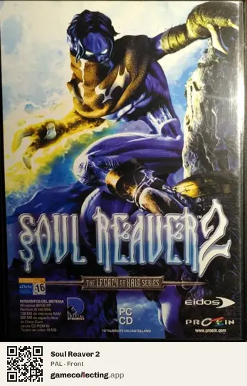 Soul Reaver 2 Computer, PAL box front