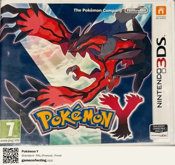 Pokémon Y Nintendo 3DS, France box front