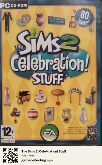 The Sims 2: Celebration! Stuff Computer, PAL box front