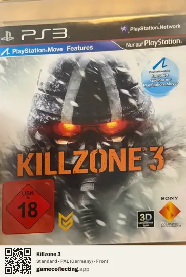Killzone 3 PlayStation 3, Germany box front