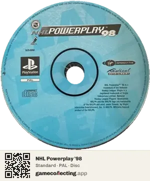 NHL Powerplay '98 PlayStation, PAL disc