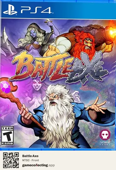 Battle Axe PlayStation 4, NTSC box front
