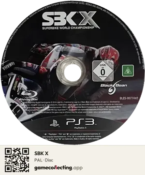 SBK X PlayStation 3, PAL disc