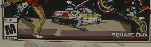 Sleeping Dogs, the ESRB box on its front