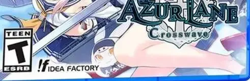 Azur Lane: Crosswave, the ESRB box on its front