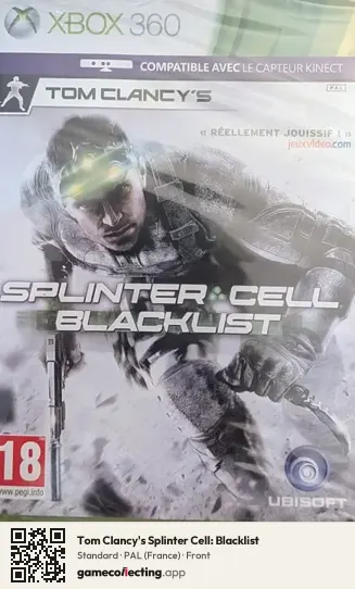 Tom Clancy's Splinter Cell: Blacklist Xbox 360, France box front