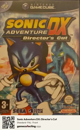 Sonic Adventure DX: Director's Cut Nintendo GameCube, PAL box front