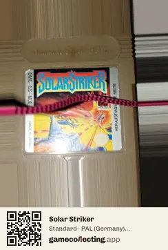 Solar Striker Game Boy, PAL cartridge label