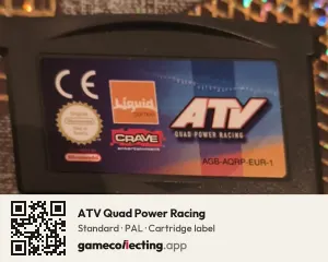 ATV Quad Power Racing Game Boy Advance, PAL cartridge label