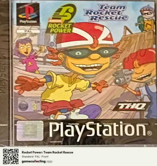 Rocket Power: Team Rocket Rescue PlayStation, PAL box front