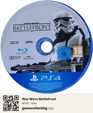 Star Wars Battlefront PlayStation 4, NTSC disc