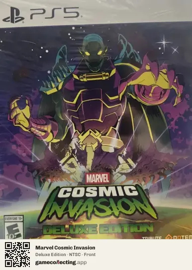 Marvel Cosmic Invasion PlayStation 5, NTSC box front