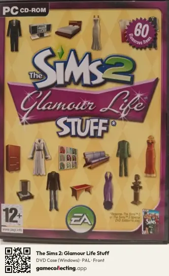 The Sims 2: Glamour Life Stuff Computer, PAL box front