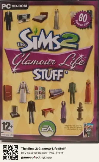 The Sims 2: Glamour Life Stuff Computer, PAL box front