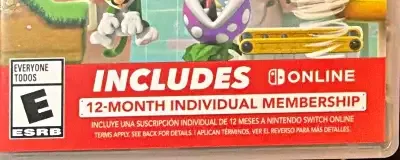 Super Mario Maker 2, the ESRB box on its front