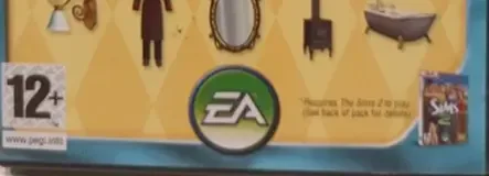 The Sims 2: Kitchen & Bath Interior Design Stuff, the PEGI square on its front