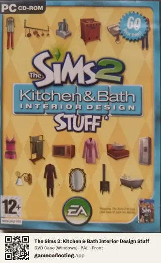 The Sims 2: Kitchen & Bath Interior Design Stuff Computer, PAL box front