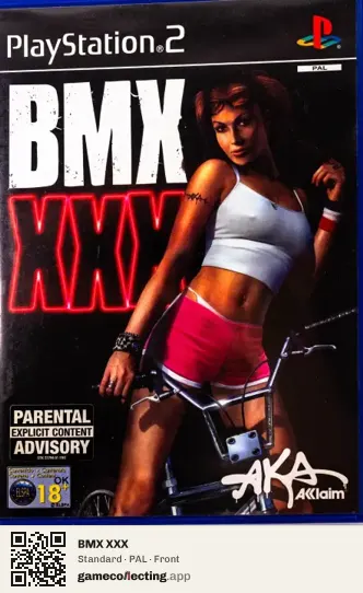 BMX XXX PlayStation 2, PAL box front