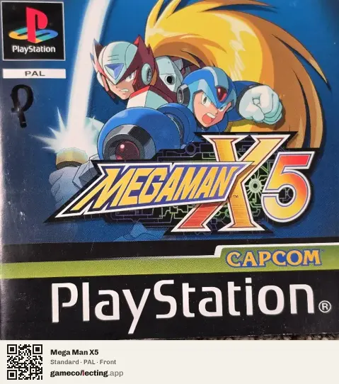 Mega Man X5 PlayStation, PAL box front