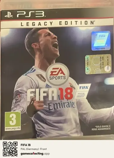 FIFA 18 PlayStation 3, Germany box front