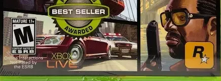 Grand Theft Auto IV, the ESRB box on its front