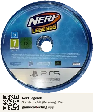 Nerf Legends PlayStation 5, PAL disc