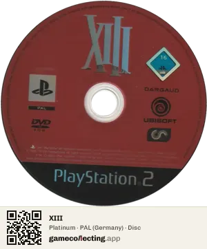 XIII PlayStation 2, PAL disc