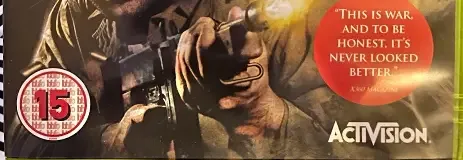 Call of Duty 3, the BBFC circle on its front