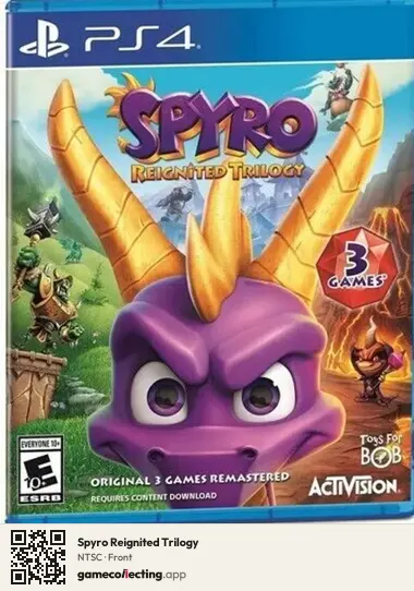 Spyro Reignited Trilogy PlayStation 4, NTSC box front