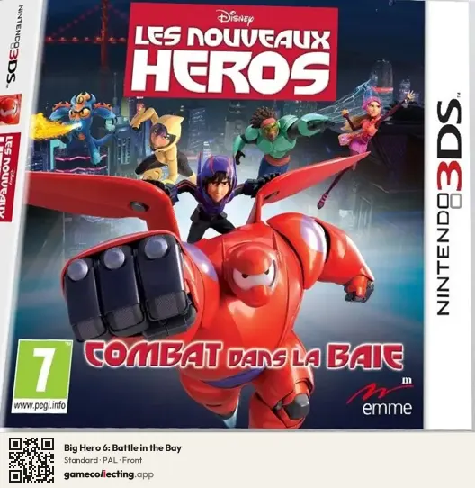 Big Hero 6: Battle in the Bay Nintendo 3DS, PAL box front