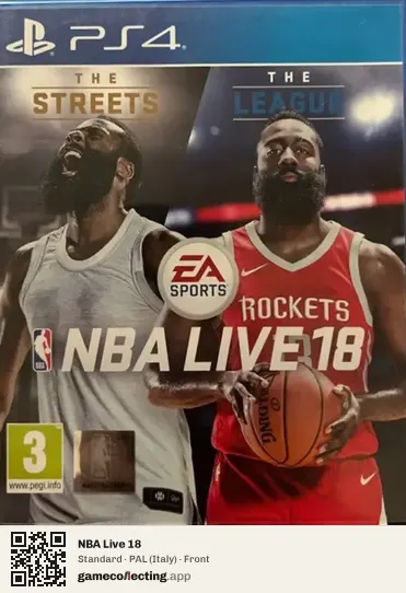 NBA Live 18 PlayStation 4, Italy box front