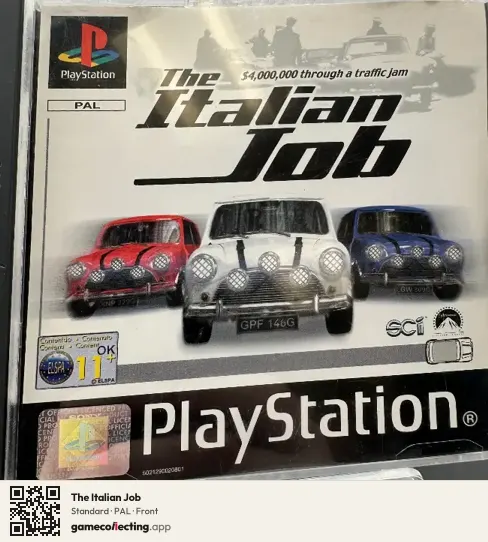 The Italian Job PlayStation, PAL box front