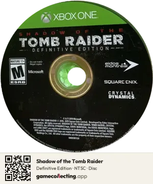 Shadow of the Tomb Raider Xbox One, NTSC disc