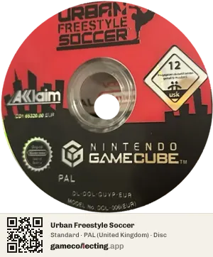 Urban Freestyle Soccer Nintendo GameCube, PAL disc