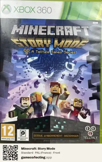 Minecraft: Story Mode Xbox 360, France box front