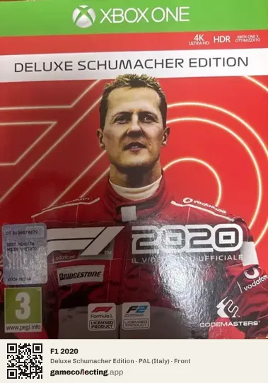 F1 2020 Xbox One, Italy box front