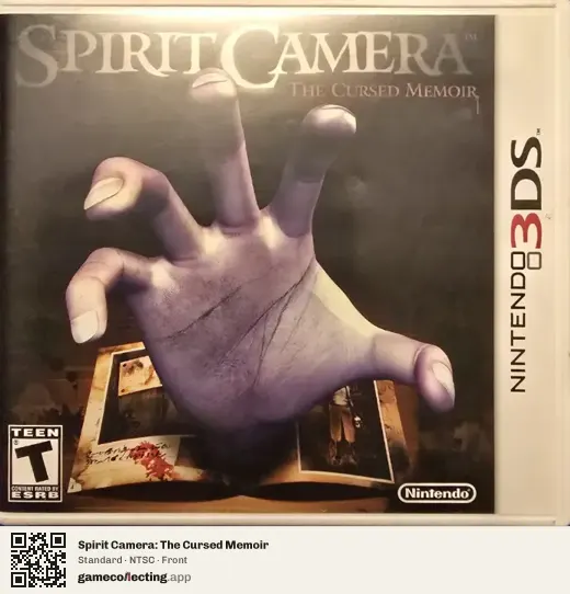 Spirit Camera: The Cursed Memoir Nintendo 3DS, NTSC box front