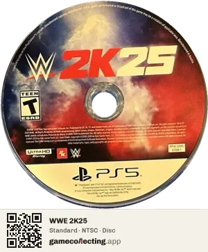 WWE 2K25 PlayStation 5, NTSC disc