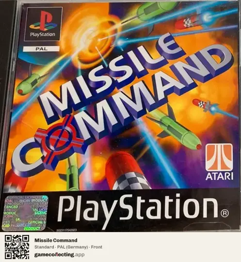 Missile Command PlayStation, Germany box front