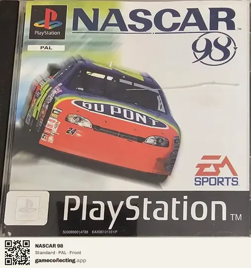 NASCAR 98 PlayStation, PAL box front