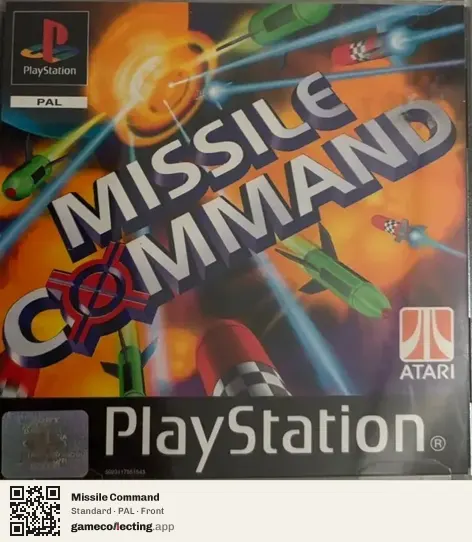 Missile Command PlayStation, PAL box front