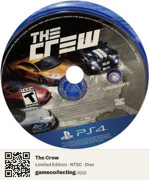 The Crew PlayStation 4, NTSC disc