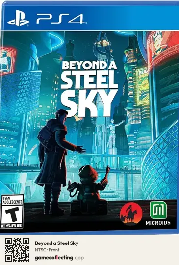 Beyond a Steel Sky PlayStation 4, NTSC box front