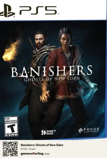 Banishers: Ghosts of New Eden PlayStation 5, NTSC box front
